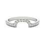 Moissanite Contour Band in 14K White Gold &#40;1/5 ct. tw.&#41;