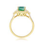 Limited Edition Emerald-Cut Emerald &amp; Diamond Ring in 14K Yellow Gold &#40;1/2 ct. tw.&#41;