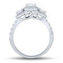 Lab Grown Diamond Three-Stone Emerald-Cut Engagement Ring in 14K White Gold &#40;1 1/2 ct. tw.&#41;
