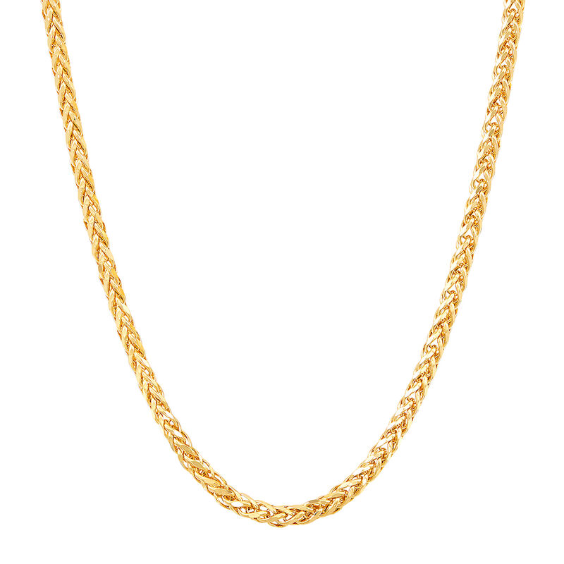 Wheat Chain in 14K Yellow Gold, 3.4mm, 22&quot;
