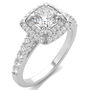 Cushion-Cut Halo Engagement Ring in 14K White Gold &#40;1 3/4 ct. tw.&#41;
