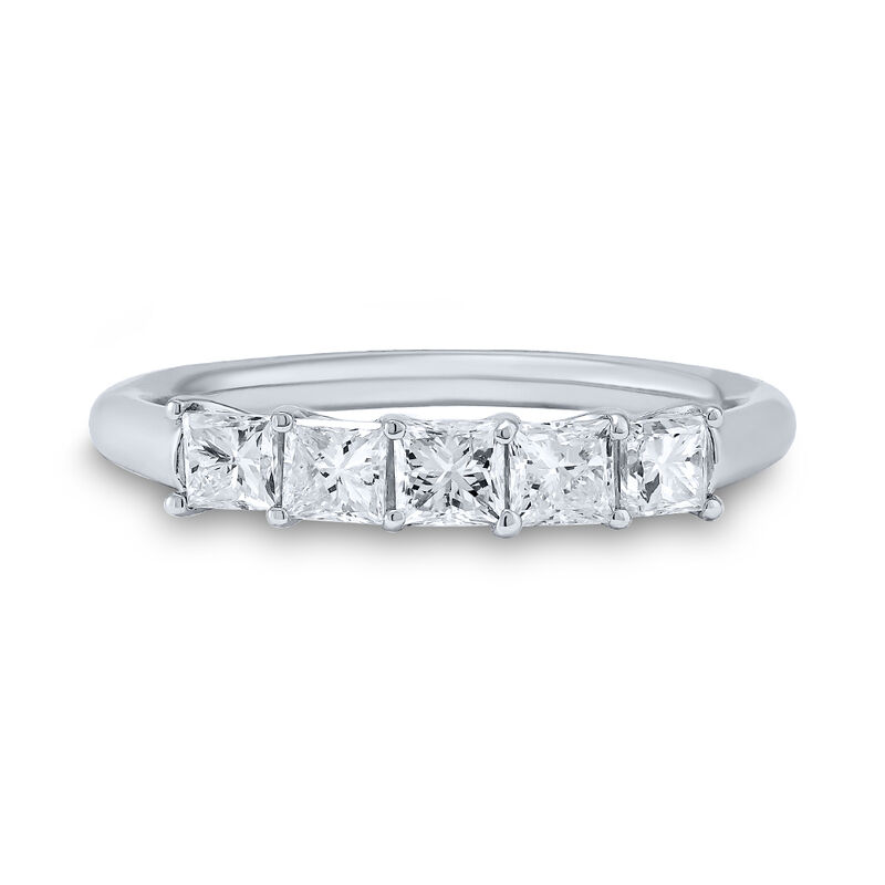Princess-Cut Anniversary Band in 14K White Gold &#40;1 ct. tw.&#41;
