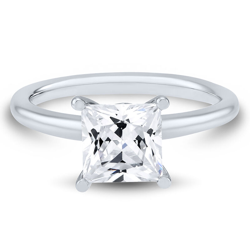 Lab Grown Diamond Princess-Cut Solitaire Engagement Ring in 14K White Gold &#40;2 ct.&#41;