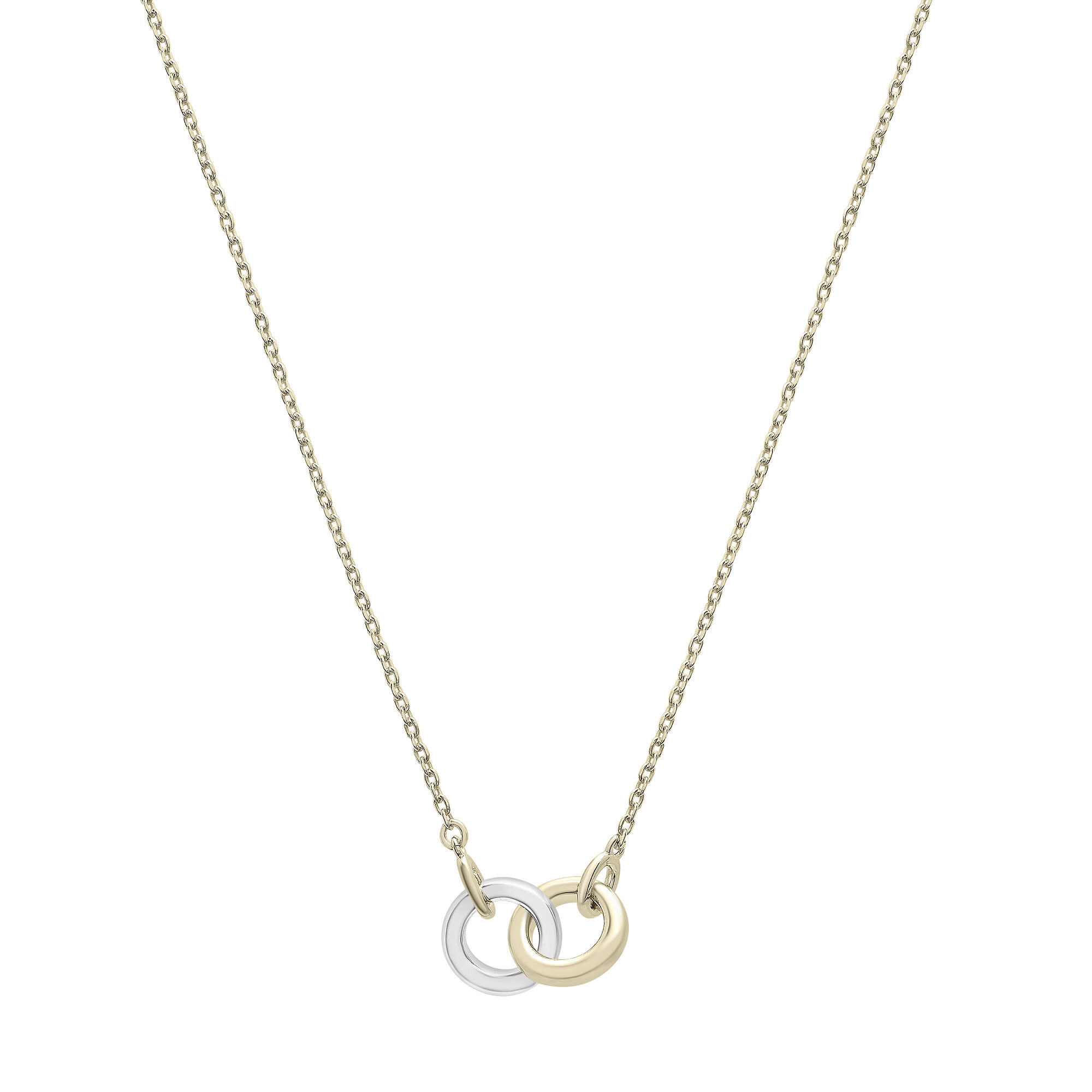 Two-Tone Gold Open Circles Necklace – Bannon Jewellers