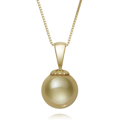 South Sea Pearl Pendant in 14K Yellow Gold