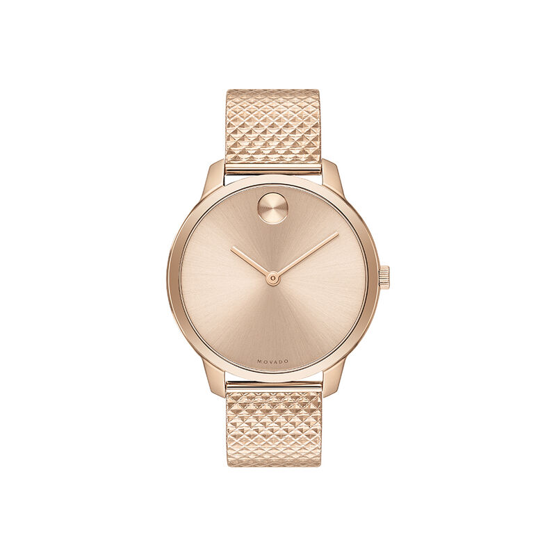 Women&#39;s Watch in Rose-Tone Ion-Plated Stainless Steel, 35mm