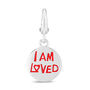 &ldquo;I Am Loved&rdquo; Charm in Sterling Silver