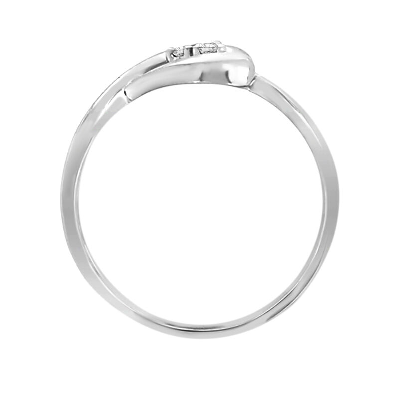 Diamond Heart Ring in 10K White Gold