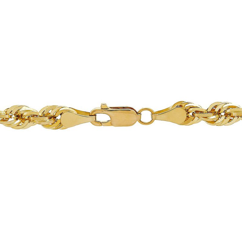 Dual Glitter Rope Chain in 14K Yellow Gold, 24&quot;