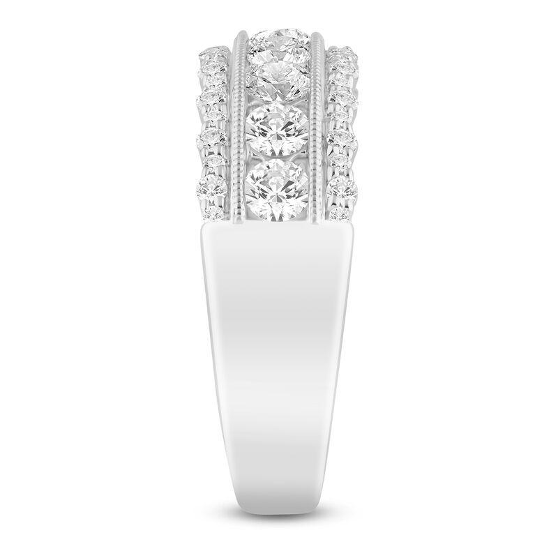 Lab Grown Diamond Multi-Row Wedding Band in 14K White Gold &#40;1 ct. tw.&#41;