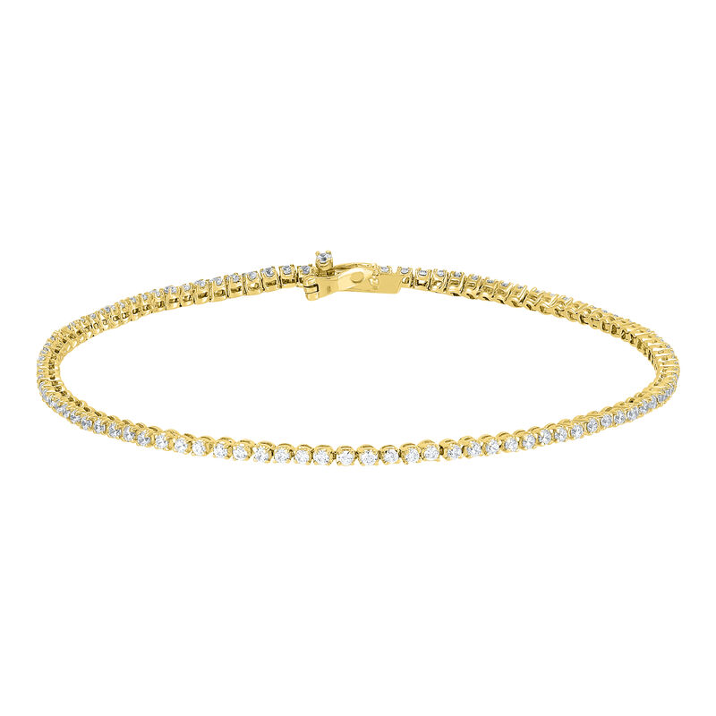 Lab Grown Diamond Tennis Bracelet in 14K Yellow Gold &#40;1 ct. tw.&#41;