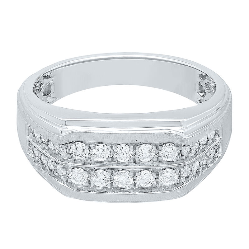 Men's Diamond Statement Ring in Sterling Silver