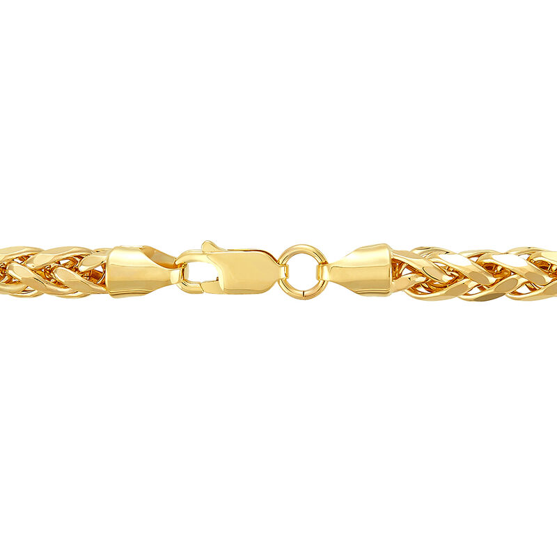 Hollow Wheat Chain in 10K Yellow Gold, 5.3MM, 24&quot;