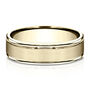 Men&rsquo;s Satin Wedding Band in 14K Gold or Platinum, 6MM