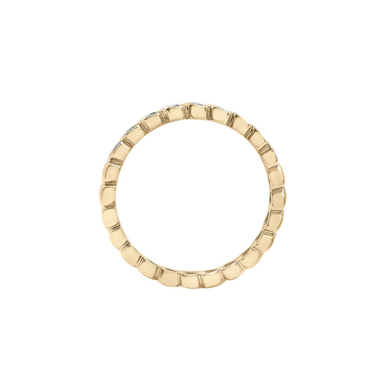 Diamond Multi-Heart Ring in 14K Yellow Gold &#40;1/10 ct. tw.&#41;