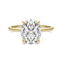 Lab-Created Moissanite Solitaire Engagement Ring in 14K Yellow Gold &#40;3 ct. tw.&#41;