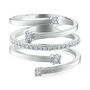 Diamond Wrap Bypass Ring in 10K White Gold &#40;1/3 ct. tw.&#41;