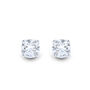 Lab Grown Diamond Round Stud Earrings In 14K White Gold &#40;1/2 ct. tw.&#41;