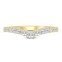 1/3 ct. tw. Diamond Contour Band in 14K Gold 