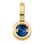 Blue Sapphire Charm in 10K Yellow Gold