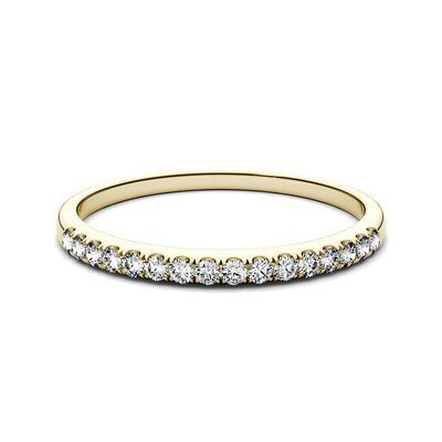 Moissanite Band in 14K Yellow Gold (1/7 ct. tw.)