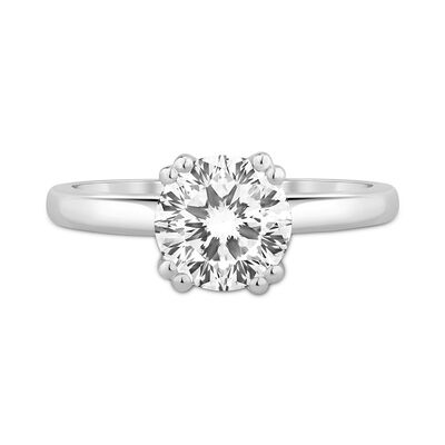 Lab Grown Round Diamond Engagement Ring in 14K White Gold (2 ct.)