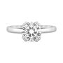 Lab Grown Round Diamond Engagement Ring in 14K White Gold &#40;2 ct.&#41;