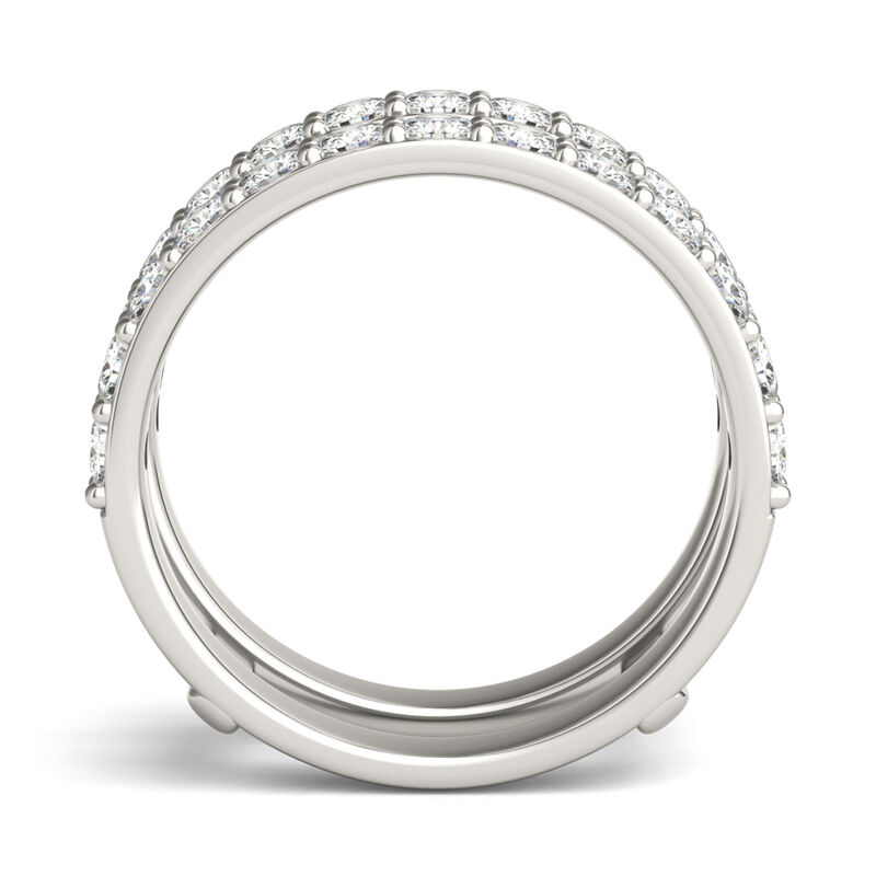 Moissanite Ring Enhancer in 14K White Gold