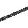 Men&rsquo;s Link Bracelet with Black Diamonds in Black Ion-Plated Stainless Steel &#40;1/7 ct. tw.&#41;