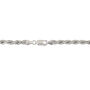 Solid Rope Chain Necklace in Sterling Silver, 22&rdquo;