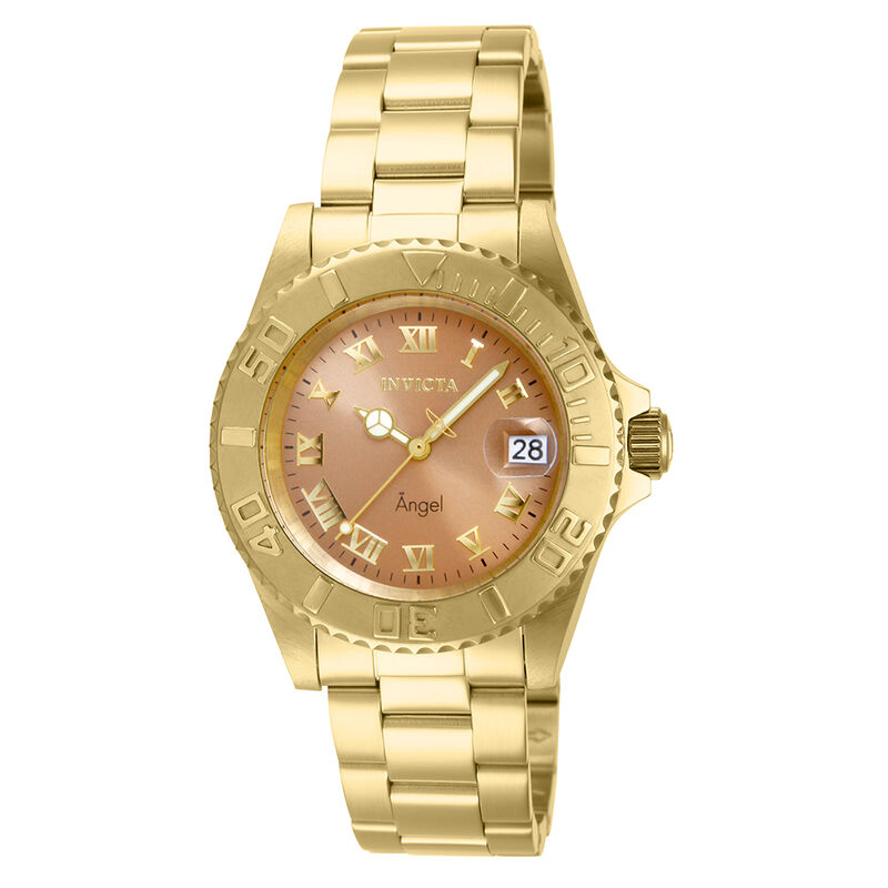 Ladies&rsquo; Angel Watch in Gold-Tone Stainless Steel