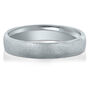 Moon Finish Band in Platinum, 4MM