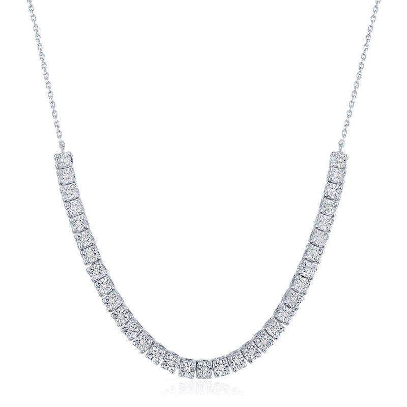 Diamond Accent Necklace in Sterling Silver