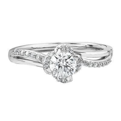 Maple Leaf Diamonds™ 3/8 ct. tw. Diamond Engagement Ring in 18K White Gold