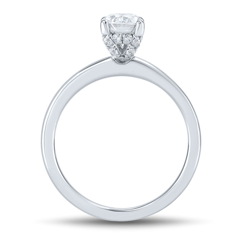 Lab Grown Diamond Limited Edition Oval Solitaire Engagement Ring in Platinum &#40;1 1/5 ct. tw.&#41;