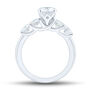 1 ct. tw. Round Lab Grown Diamond Semi-Mount Engagement Ring in Platinum &#40;Setting Only&#41;