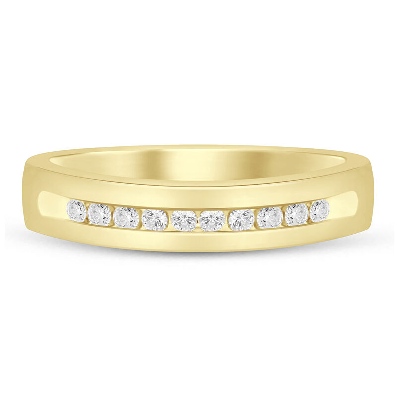 Men&#39;s Diamond Channel-Set Band in 14K Gold &#40;1/4 ct. tw.&#41;