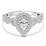 Lab Grown Diamond Pear-Shaped Engagement Ring in 10K Gold &#40;1 ct. tw.&#41;