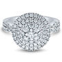 Lab Grown Diamond Round Cluster Ring in 14K White Gold &#40;1 1/4 ct. tw.&#41;