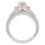 Alessandra Lab Grown Diamond Oval-Shaped Halo Bridal Set in 14K White &amp; Yellow Gold &#40;2 ct. tw.&#41;