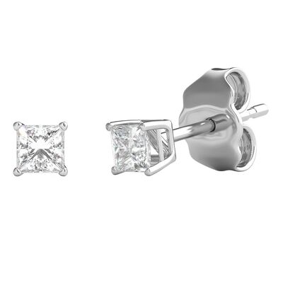Diamond Princess-Cut Solitaire Stud Earrings (1/3 ct. tw.)