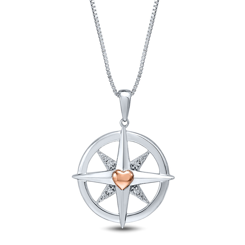 14K Gold Diamond Compass Medallion Necklace ~ In Stock! – Nana Bijou
