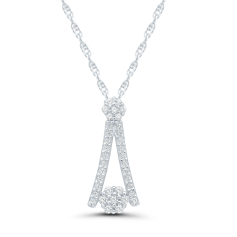Triple Diamond Cluster Necklace – Forever Today by Jilco