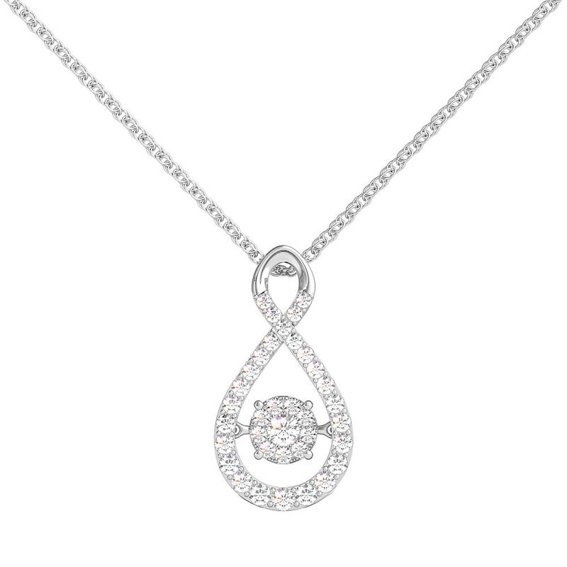 The Beat of Your Heart&amp;&#35;174; 1/2 ct. tw. Diamond Pendant in Sterling Silver