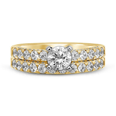 2 ct. tw. Diamond Engagement Ring Set in 14K Yellow Gold