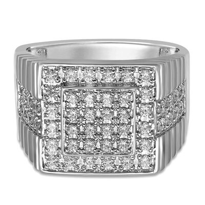 Men's 1 ct. tw. Diamond Ring in 10K White Gold