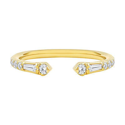 Lab Grown Diamond Open Anniversary Band in 14K Gold (1/3 ct. tw.)