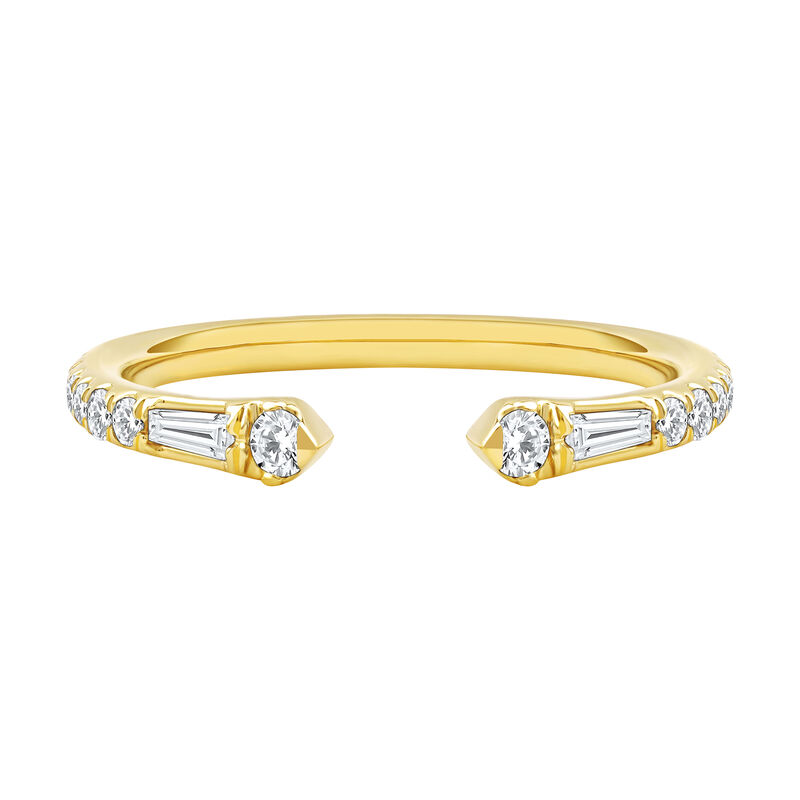 Lab Grown Diamond Open Anniversary Band in 14K Gold &#40;1/3 ct. tw.&#41;