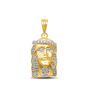 1/3 ct. tw. Diamond Jesus Pendant in 10K Yellow Gold