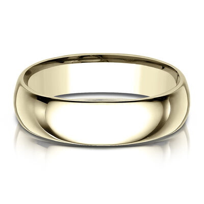 Men's Band in 14K Yellow Gold, 6MM